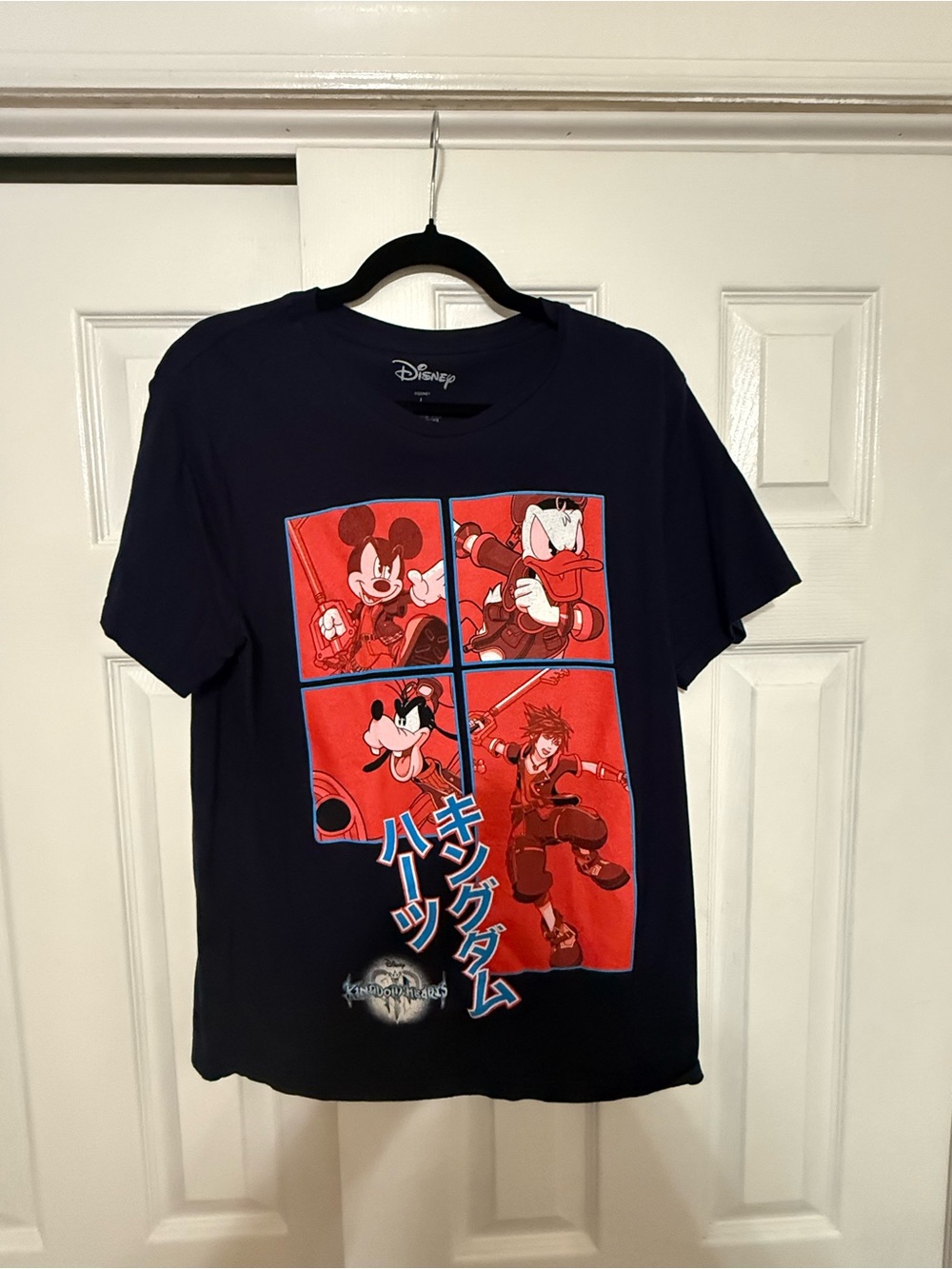 Disney Kingdom Hearts Navy Blue Graphic Tee